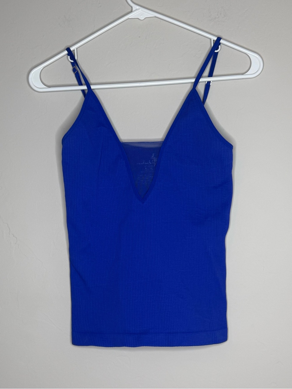 Free people intimately seamless ribbed deep v tank size M/L